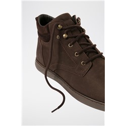 Zapatillas altas de piel Marrón oscuro