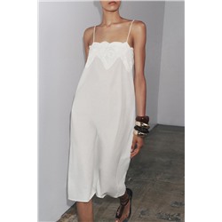 ZW COLLECTION EMBROIDERED STRAPPY DRESS