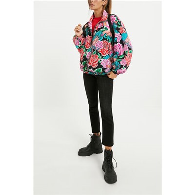 Chaqueta corta estampada