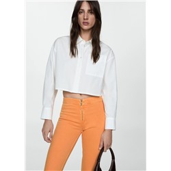 Jeans slim capri cremallera
