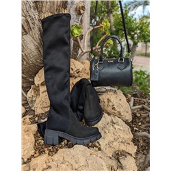 Ab.Zapatos Botas-medias 22 Negro+AB.Z PELLE GLORIA (650) negro АКЦИЯ