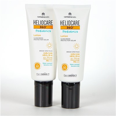 Heliocare PACK Duplo 360 Pediatrics Loción 40% descuento en 2ª unidad