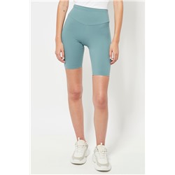 Leggings ciclista cintura alta - Turquesa