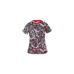 UA Paisley Showers Granite Print Scrub Top