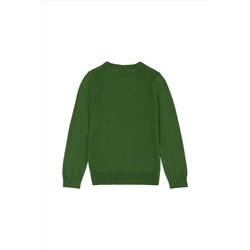 Erkek Çocuk Yeşil Basic Kazak