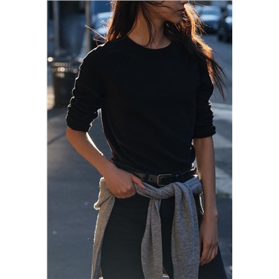 LONG SLEEVE COTTON T-SHIRT