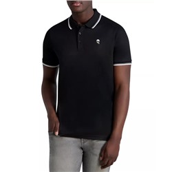KARL LAGERFELD PARIS Men's Slim-Fit Karl Patch Tipped Polo Shirt