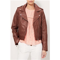 Chaqueta de piel ovina Marrón