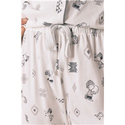 Pijama camisero 100% algodón Snoopy