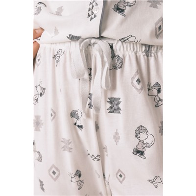 Pijama camisero 100% algodón Snoopy