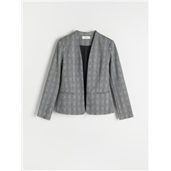 Karierter Blazer aus Jersey