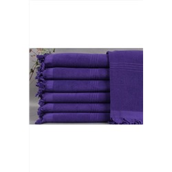 Kayra Export, Peştemal Mor Hediye Peştemal 90x180 Cm Pamuk Peştemal Sarong Peştemal Tatil Peştemal