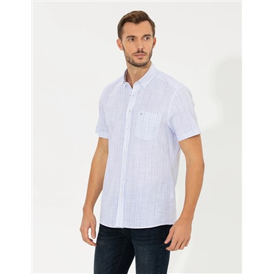 Mavi Regular Fit Kısa Kollu Gömlek