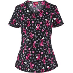 Dickies EDS Scrubs Love Is The Cure Print Top