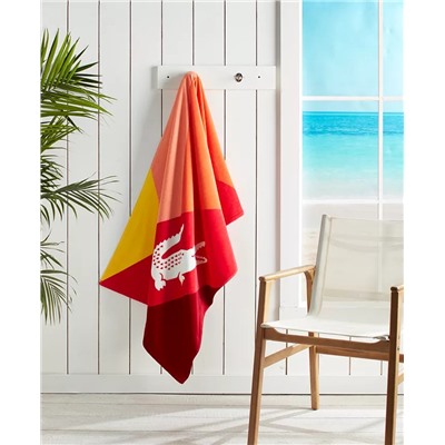 LACOSTE HOME Kaleidoscope Signature Cotton Beach Towel