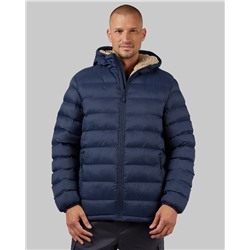 MEN'S HOODED SHERPA-LINED JACKET