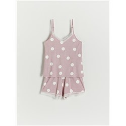 Pyjama-Set mit Punkten