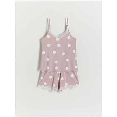 Pyjama-Set mit Punkten