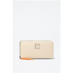 Cartera Bea Beige y naranja
