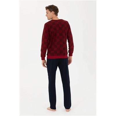 Erkek Bordo Pijama Takımı