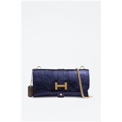 Bandolera de nobuk - Azul marino - Firenze Artegiani