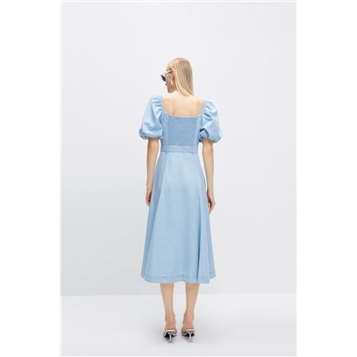 Vestido recto Azul