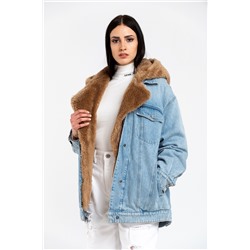 Chaqueta oversize vaquera Celeste