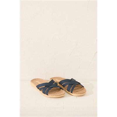 Sandalias tiras efecto rafia