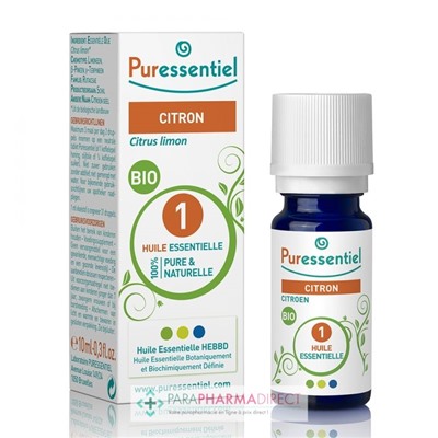 Puressentiel Huile Essentielle Citron BIO 10 ml