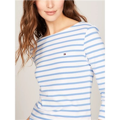 Tommy Hilfiger Stripe Boatneck T-Shirt