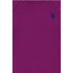 Erkek Çocuk Menekşe Basic Bisiklet Yaka Sweatshirt