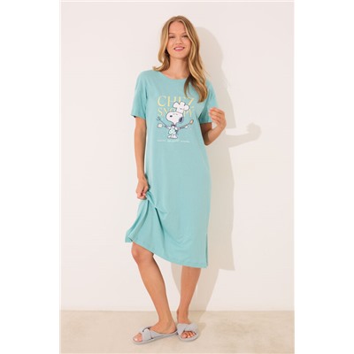 Camisón largo 100% algodón Sebastián verde