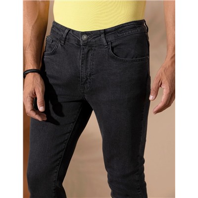 Antrasit Slim Fit Jean Pantolon