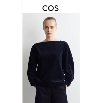 Темно-синяя вельветовая рубашка CO*S