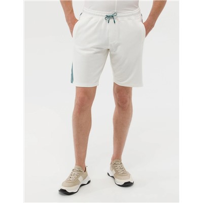 Ekru Slim Fit Örme Şort