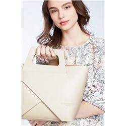 Bolso de piel y neceser Rita Beige