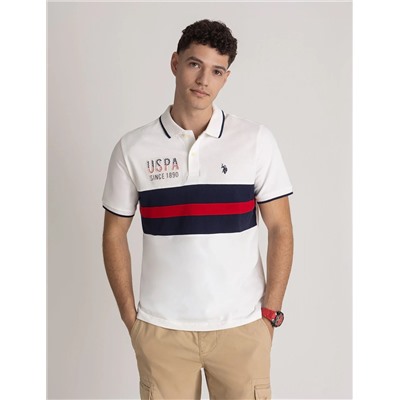 COLORBLOCK EMBOSSED PIQUE POLO SHIRT