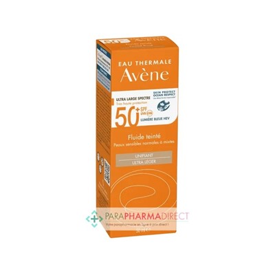 Avène Solaire SPF50+ Fluide Teinté Unifiant Ultra Léger Très Haute Protection 50 ml