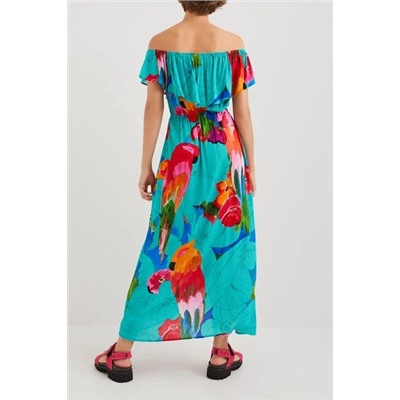 Vestido boho tropical