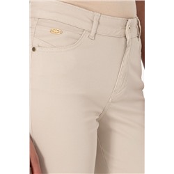 Kadın Taş Toothpick Fit Kanvas Pantolon