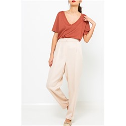 Pantalón carrot Beige claro