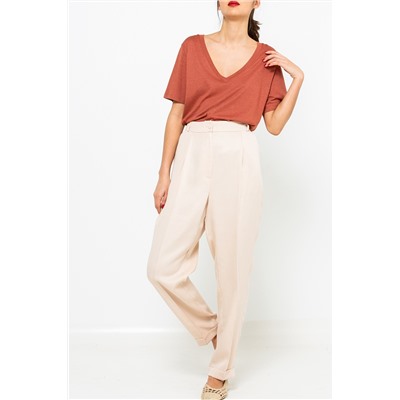 Pantalón carrot Beige claro