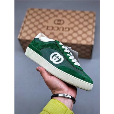 Кроссовки Gucc*i Interlocking G Suede Sneaker серии G74 140225