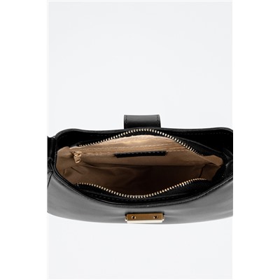 Bandolera de piel Arbus - Negro