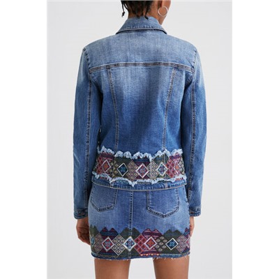 Chaqueta vaquera cenefas