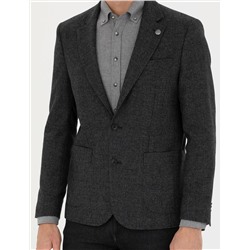 Füme Slim Fit Ceket