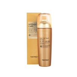 TONYMOLY INTENSE CARE Gold 24K Snail Emulsion Эмульсия для лица с муцином улитки и коллоидным золотом 140мл