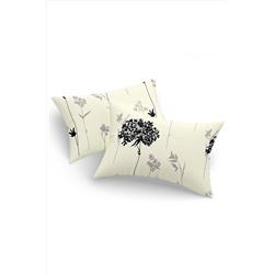 Ev & Ev Home 2li Yastık Kılıfı Efil Bej-gri Ep-029347