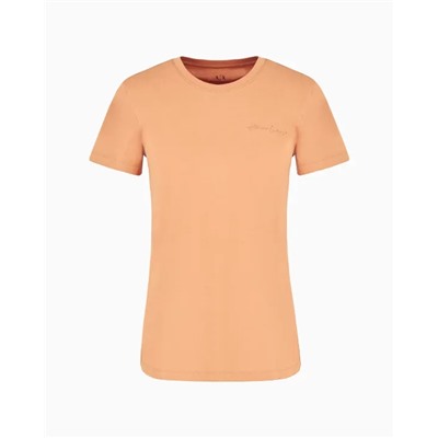 REGULAR FIT T-SHIRT WITH MINI SIGNATURE PRINT IN ASV COTTON