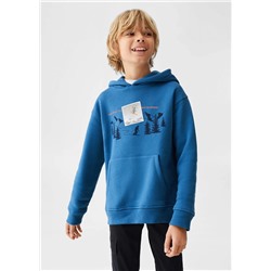 Sudadera estampada capucha -  Niño | MANGO OUTLET España